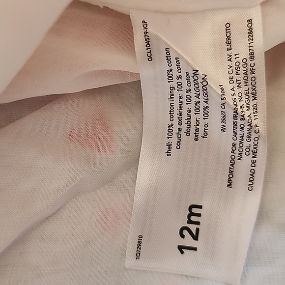 Carter's Child of Mine Baby Girl Dress, 2-Piece Set, 12 months - Picture 14 of 16